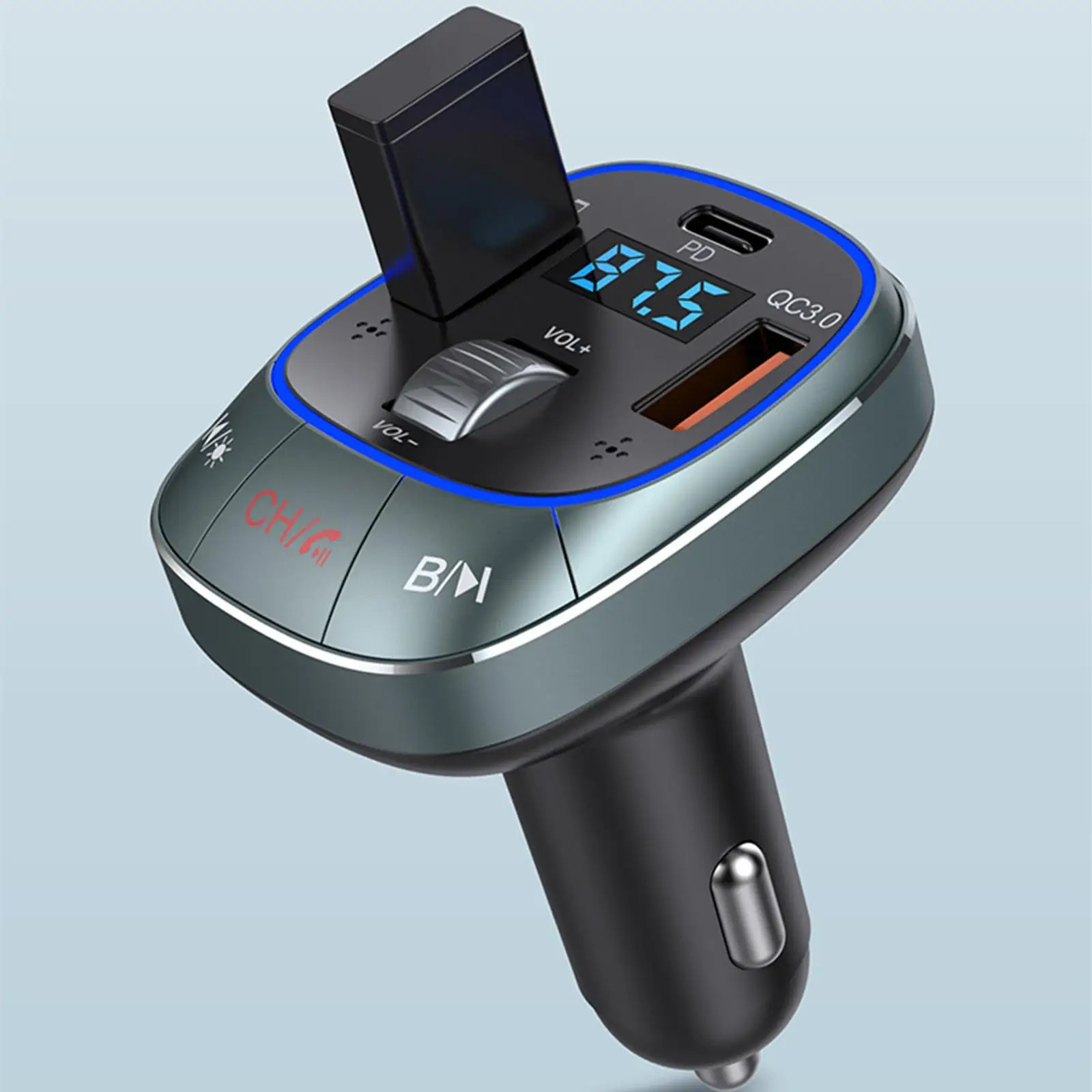 Bluetooth Adaptér Do Auta 360 Stupeň Priestorový Zvuk Duálny Mikrofón Hudba