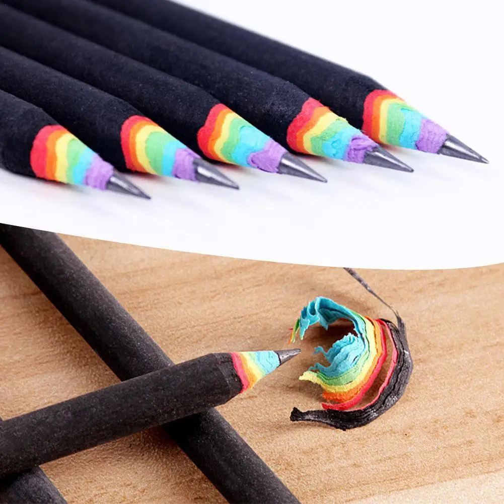 5/20/50pcs HB Rainbow Ceruzka kancelárske potreby Položky Kreslenia Dodávky Roztomilý Ceruzky Pre Školy Lipa Office Školy Darček