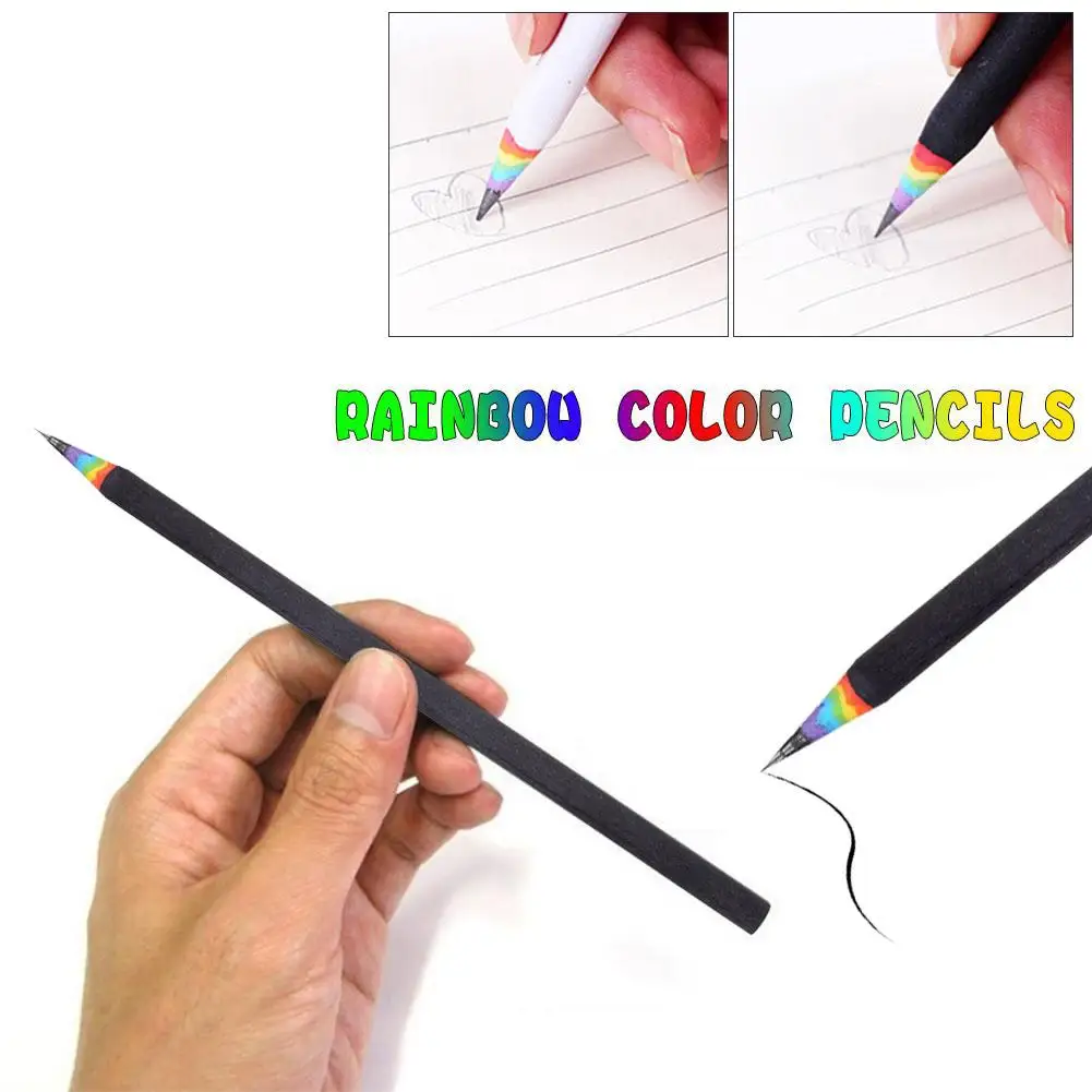 5/20/50pcs HB Rainbow Ceruzka kancelárske potreby Položky Kreslenia Dodávky Roztomilý Ceruzky Pre Školy Lipa Office Školy Darček