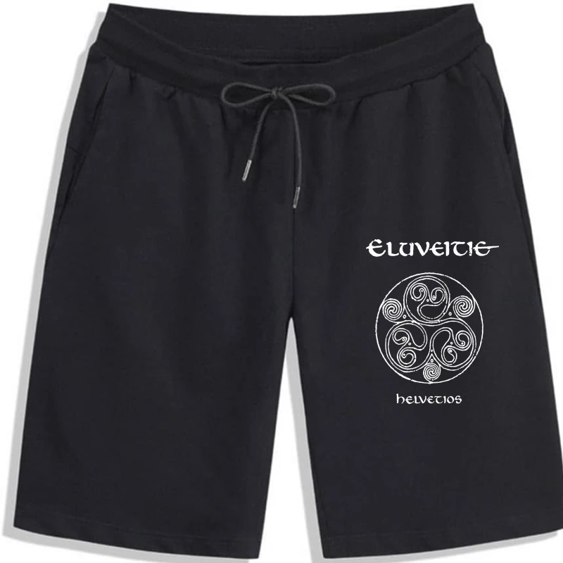 Eluveitie Helvetios Pánske Unisex Black Rock šortky pre mužov Nové potlače Čistej bavlny Veľkoobchod mužov Šortky