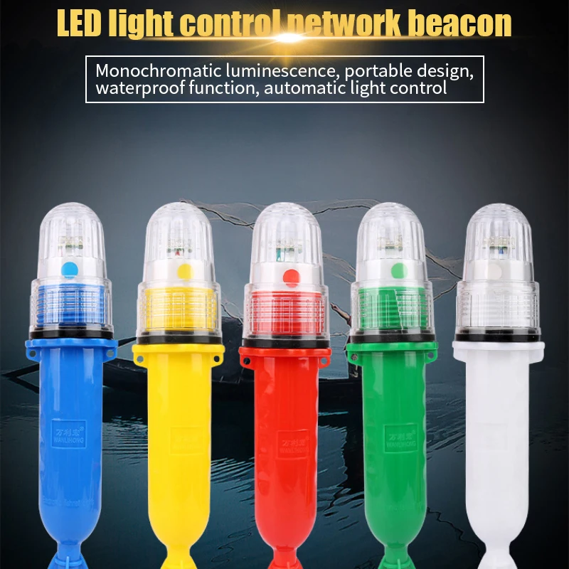 Lesk Rybárske Svetlá Led Lampa Multicolour Morských Blikajúce Výstražné Svetlo Nepremokavé Rybolovu Signálneho Svetla Plávajúce Svetlo Svietiace