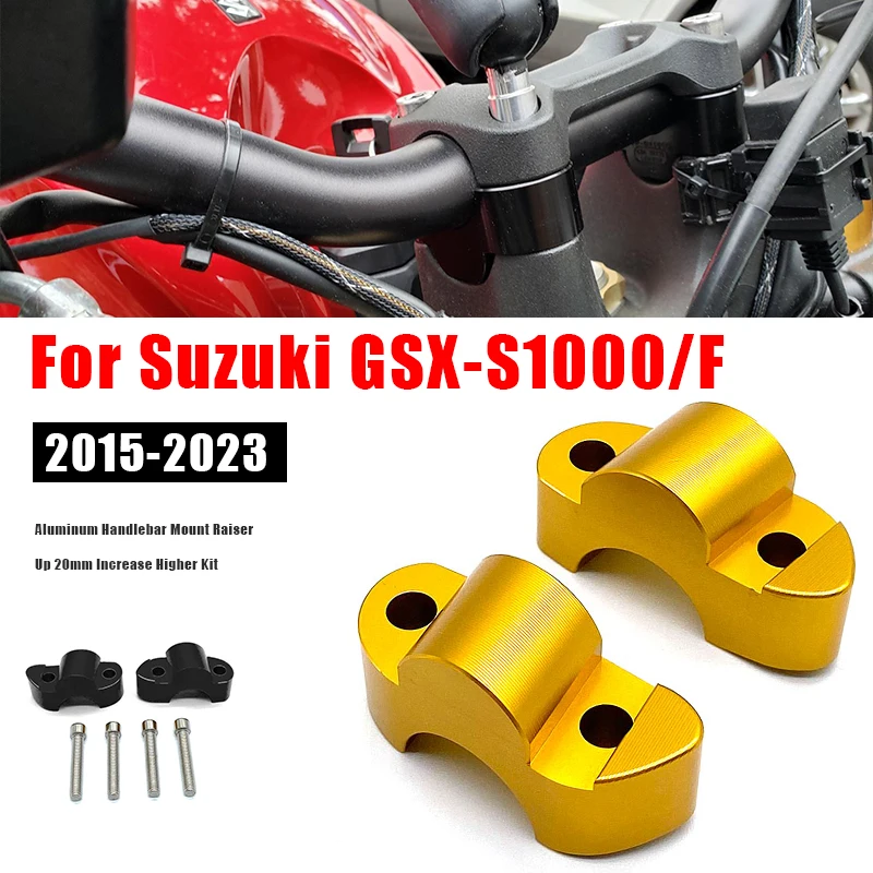 Vhodné Pre Suzuki GSX S GSX-S 1000 S1000 F 2015-2023 GSXS1000GT S1000GT Hliníkové Riadidlá Montáž Navyšoval Až 20 mm Zvýšiť Vyššie Auta