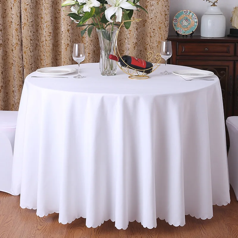 Polyester obrus Hotel svadobné hostiny, okrúhly stôl obrus