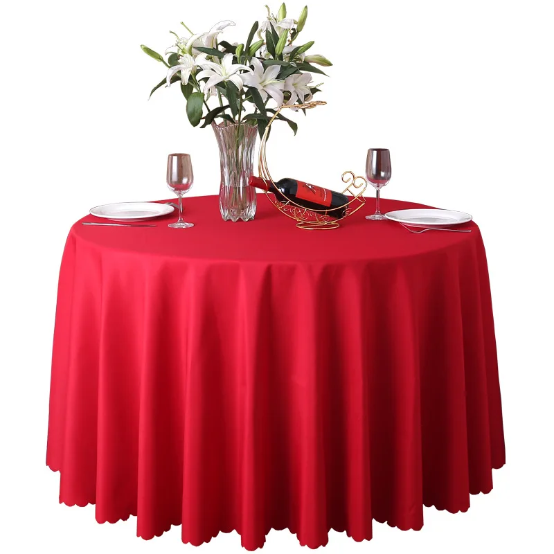 Polyester obrus Hotel svadobné hostiny, okrúhly stôl obrus