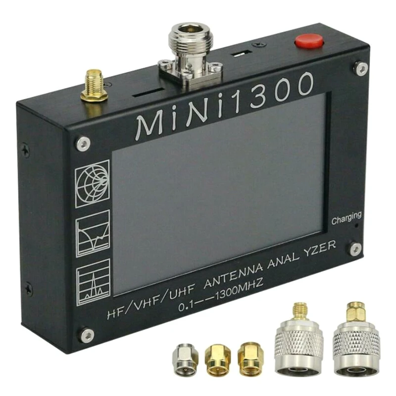 0.1-1300Mhz HF a VHF UHF 4.3 Palcový Anténny Analyzátor Vektor Analyzátora Siete SWR Meter Frekvencia Multimeter Mini1300