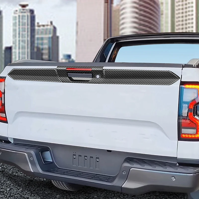 Pre Ford Ranger 2023 Auto Zadné zadných dverí Rukoväť Kryt Výbava Kufra Dekoratívne Nálepky Príslušenstvo ABS Uhlíkových Vlákien