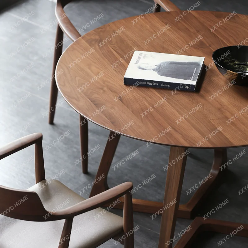 Nordic Okrúhly Stôl z masívu Tabuľka Rodina Malá Tabuľka Obývacia Izba Jednoduchý Moderný Jedálenský Stôl Jedálenský Nábytok Kolo muebles
