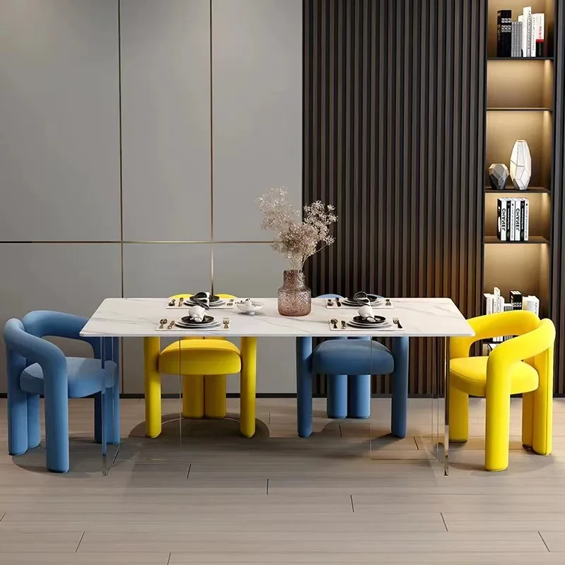 Jedáleň Stoličky Nordic Stoličky Dizajn Luxusné Velvet Kreslo Moderné Pohodlné Relaxačné Mobilný Nábytok pre Domov Dekoratívne