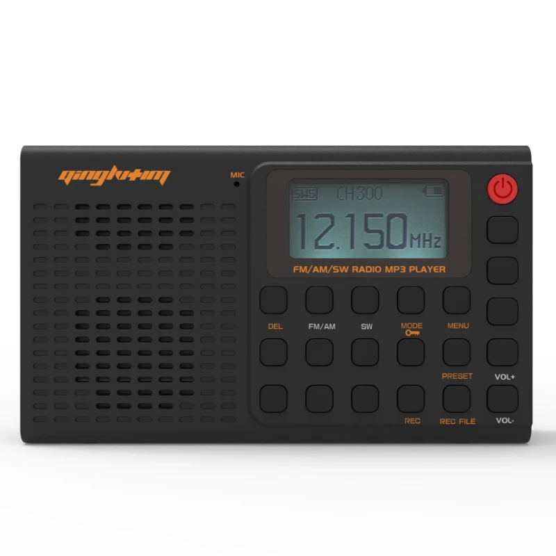 Full-Band Rádio Rekordér FM Am MP3 Prehrávanie Bluetooth Pripojenie