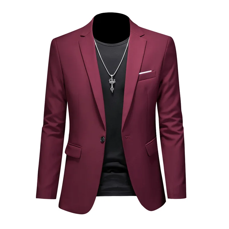 Muži Business Ležérne Sako Plus Veľkosť M-6XL jednofarebné Sako Šaty Pracovné Odevy Nadrozmerná Coats Muž Značku Oblečenia Tuxedo