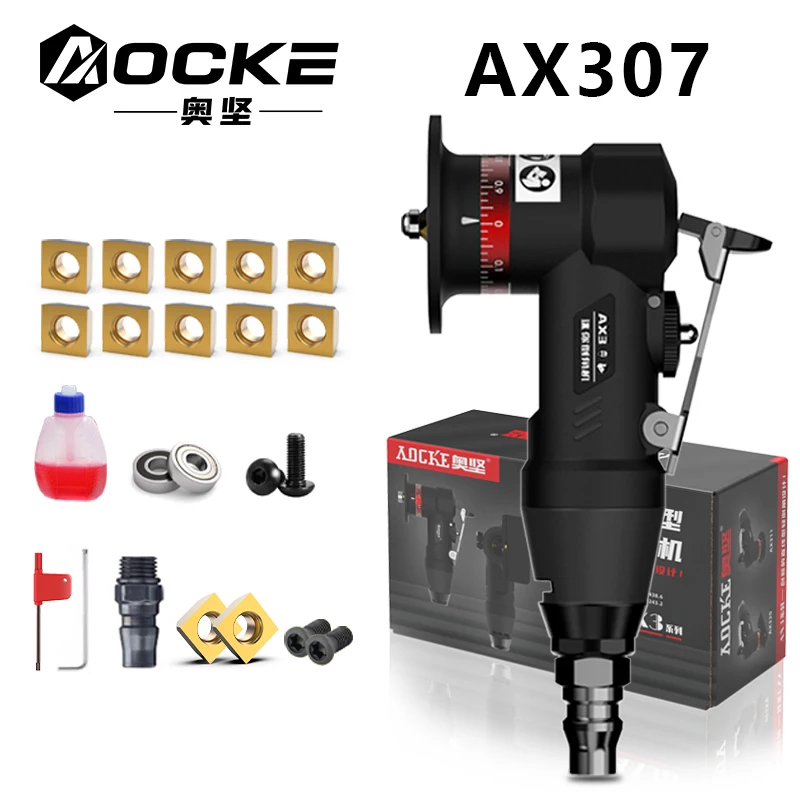 AOCKE AX307 Pneumatické Frézovacie Frézovacie Nástroj Vzduchu Mini Brúska Odihlovanie Beveling Orezávanie Stroj Pre Opravu Kovov 30000RPM