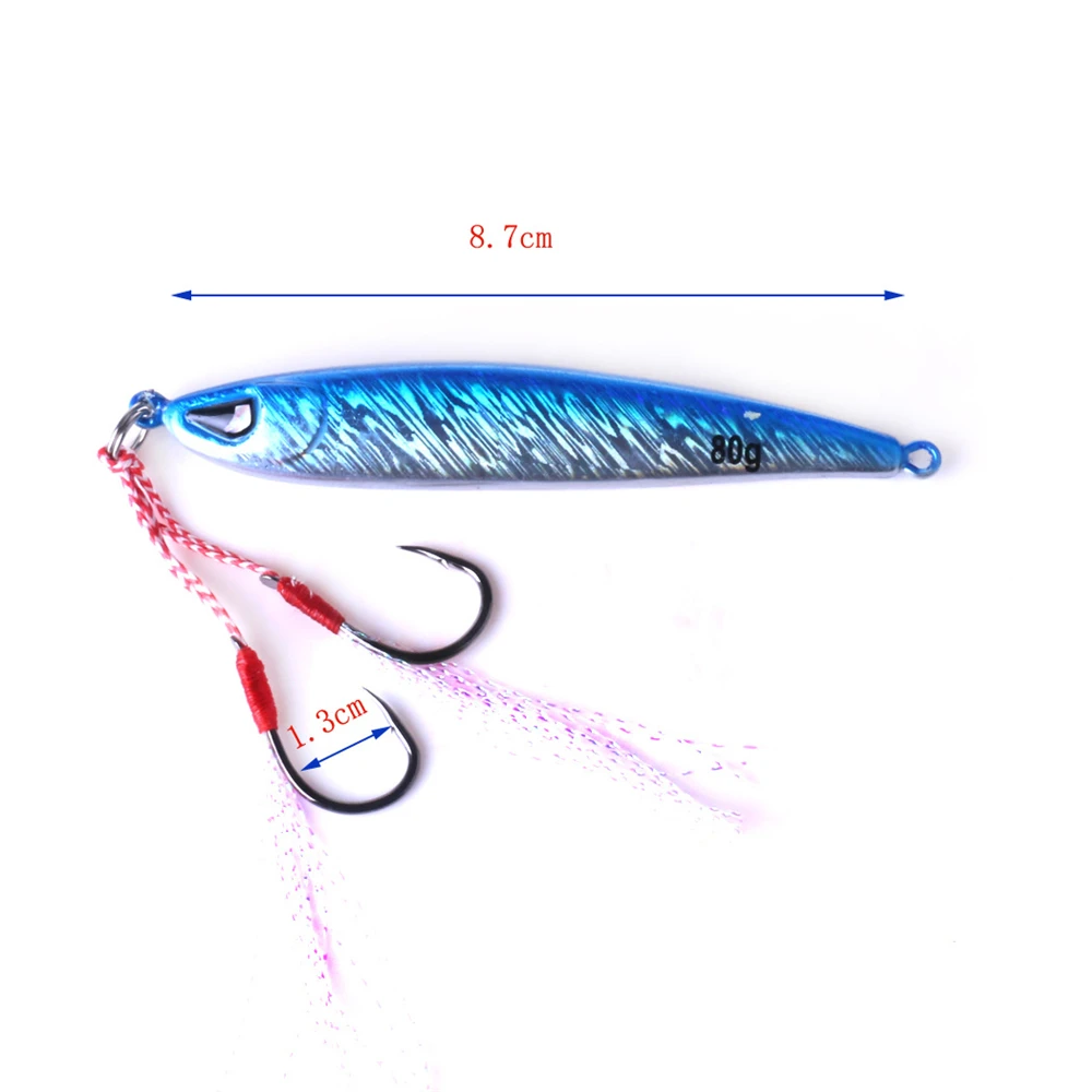 1~10PCS Kovové Jig Rybárske Lure Bass Fishing Prípravky Hmotnosti 7-30g Holografické Trolling Morské Láka Isca Umelé Ryby Riešenie