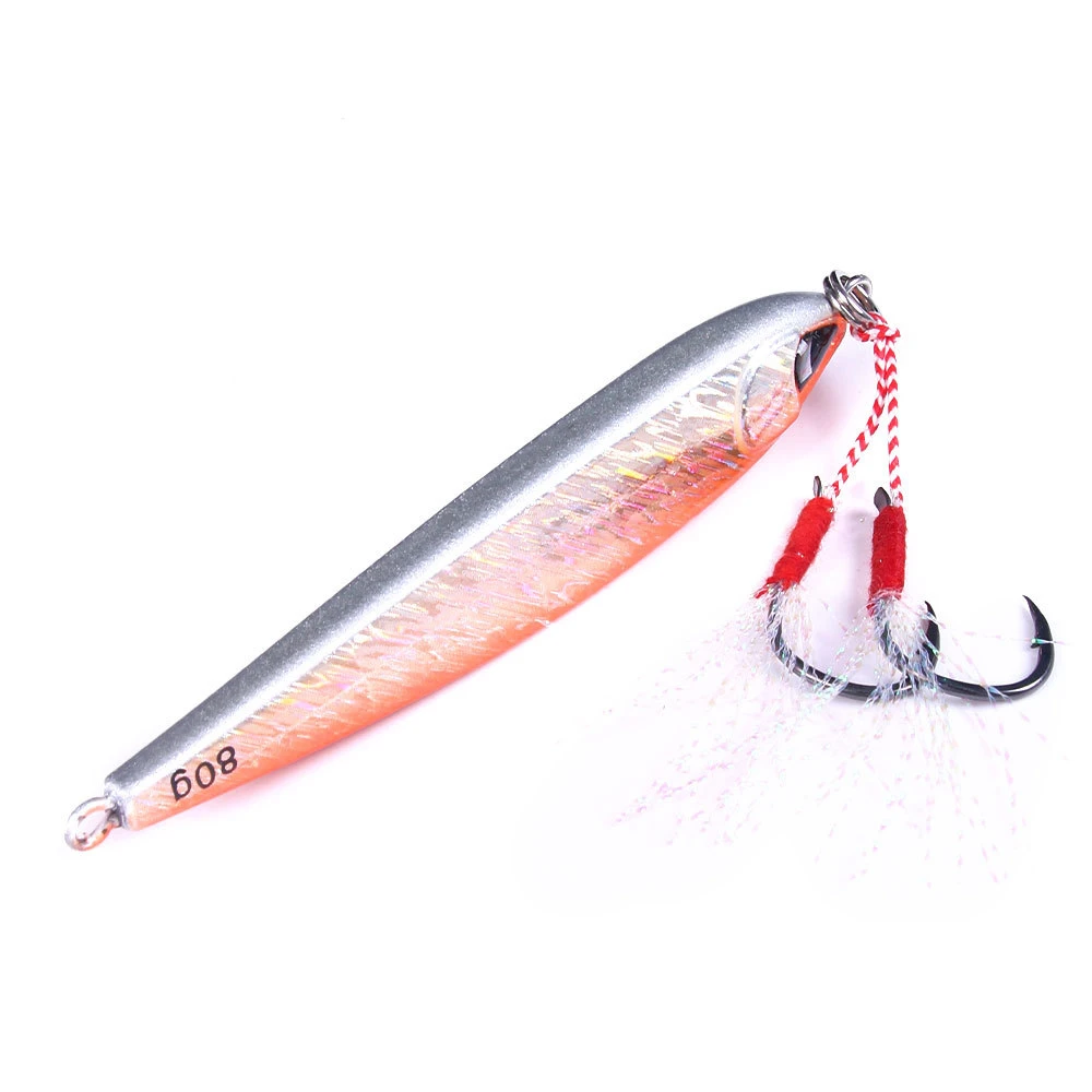 1~10PCS Kovové Jig Rybárske Lure Bass Fishing Prípravky Hmotnosti 7-30g Holografické Trolling Morské Láka Isca Umelé Ryby Riešenie