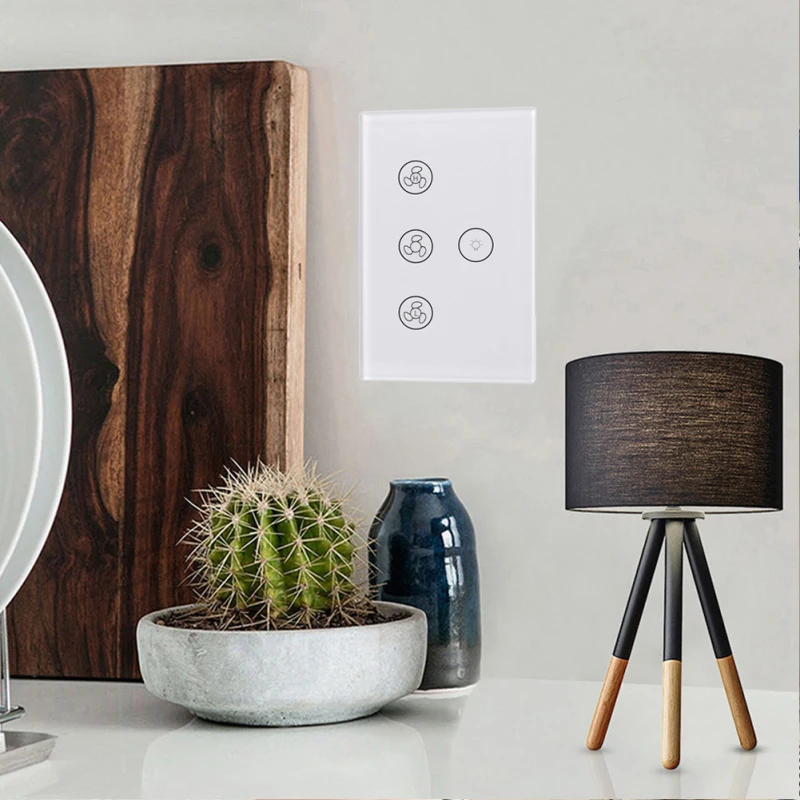 Pohodlné, Štýlové Smart Light Switch Jednoduché Použitie High-tech Č Elektroinštalácie Hádka Pre Inštaláciu Domovská stránka Google Energetickej Efektívnosti Wifi