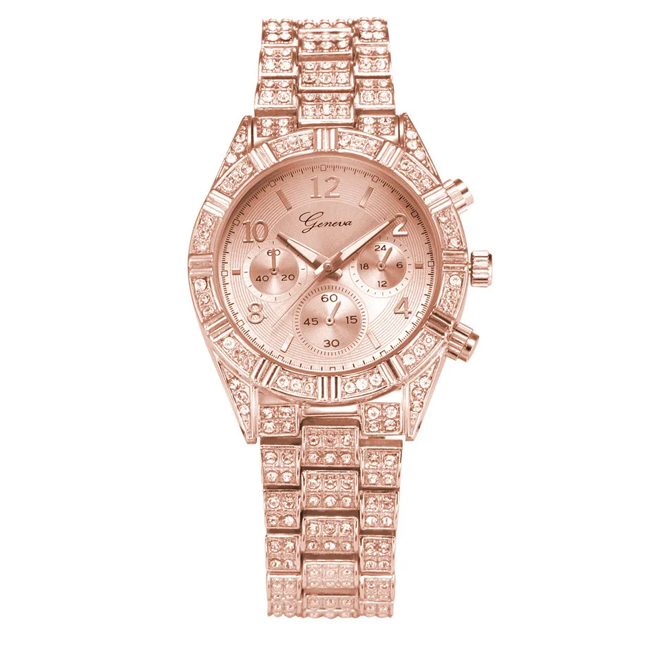 Móda Nehrdzavejúcej Ocele Luxusné Ženy Crystal Quartz Analógové Náramkové Hodinky dámske Náramkové hodinky Žena Hodinky Hodinky Pre Ženy Móda