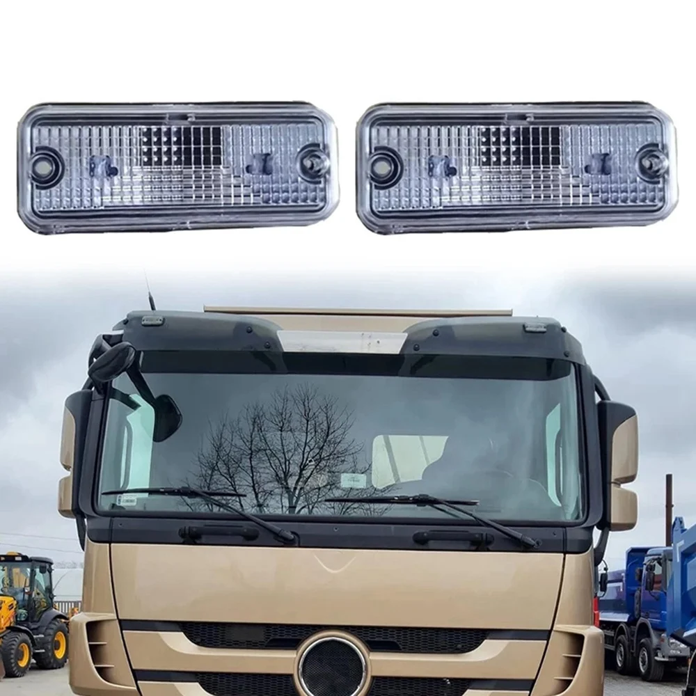 2 ks 24V Truck LED slnečnej Clony Svetlo Slnečník Ľahkých Nákladných Strechy Svetlo pre nákladné auto Actros MP1 MP2 MP3