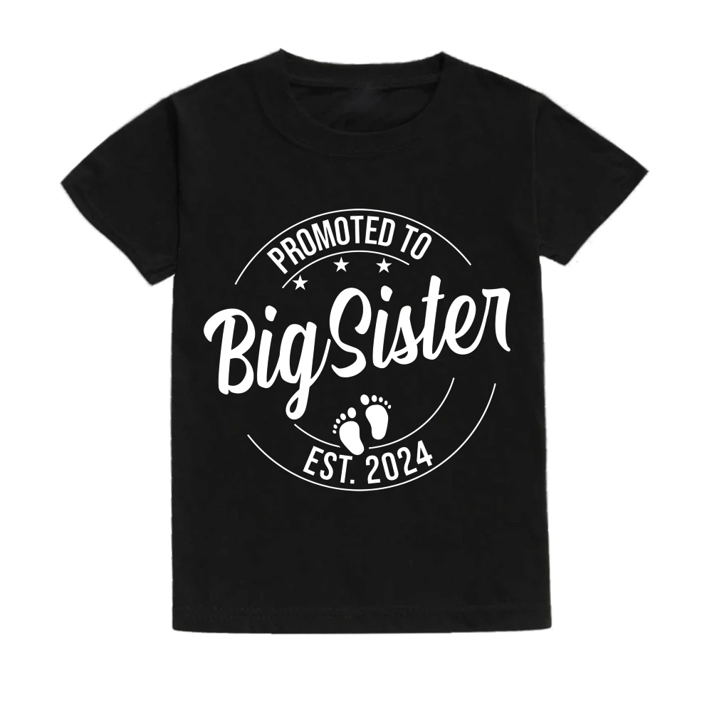 Deti T-shirt 2024 Big Sister Dieťa Tričko Baby Oznámenie Košele Dievča Oblečenie, Big Sister, Aby Sa Oblečenie Batoľa Krátke Košele