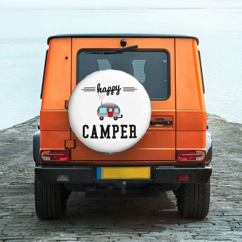 Cartoon RV Happy Camper Pneumatiky Kryt 4WD 4x4 Trailer Vonku Dobrodružstvo Camping Náhradné Koleso Chránič pre Jeep Toyota, Mitsubishi