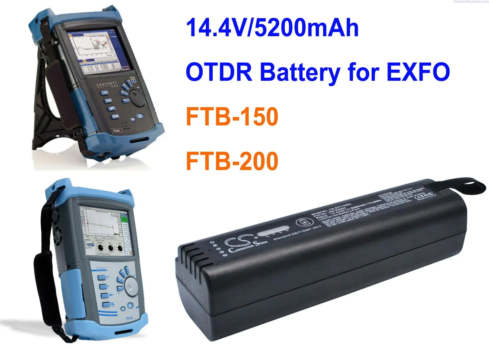 OrangeYu 5200mAh OTDR Batérie XW-EX002, XW-EX006, L08D185A, L08D185UG pre EXFO FTB-150, FTB-200