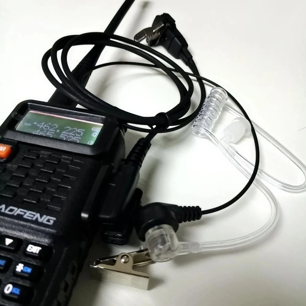 Baofeng Rádio UV-5R Vzduchu Akustický Trubice Headset PTT Slúchadlá s Mikrofónom pre baofeng 888s Stráže Slúchadlá K Portu slúchadlá
