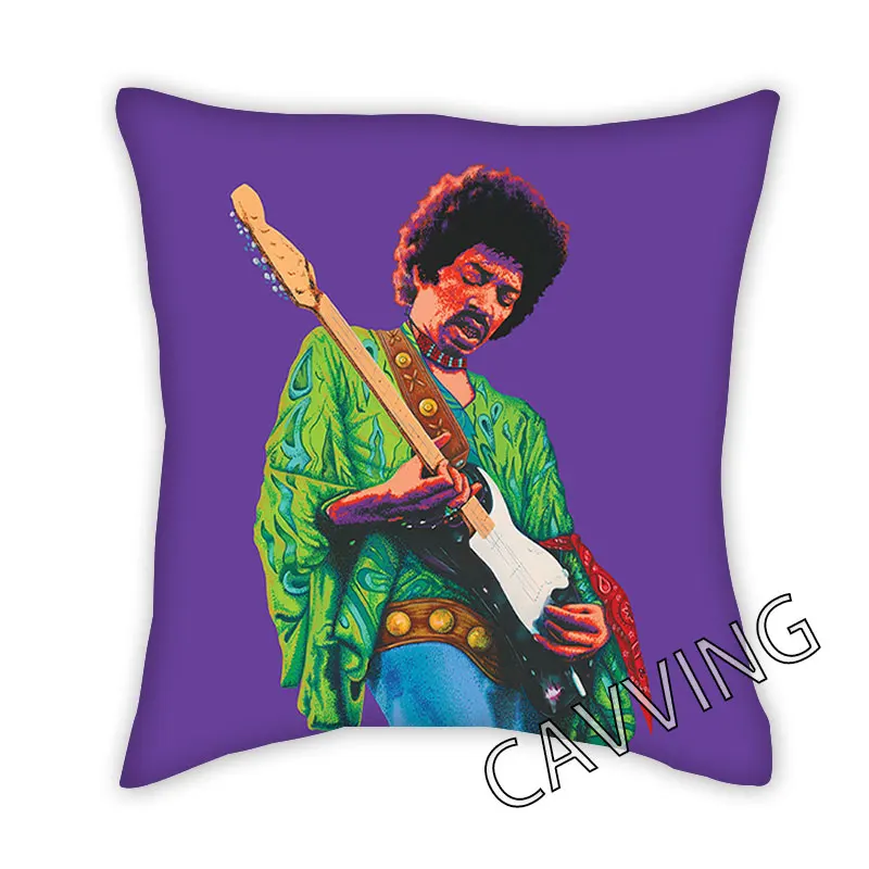 Jimi Hendrix 3D Vytlačené Polyester Ozdobné obliečky na Vankúše Hodiť Vankúš Štvorcový Zips Prípadoch Fanúšikov Darčeky Domova U02