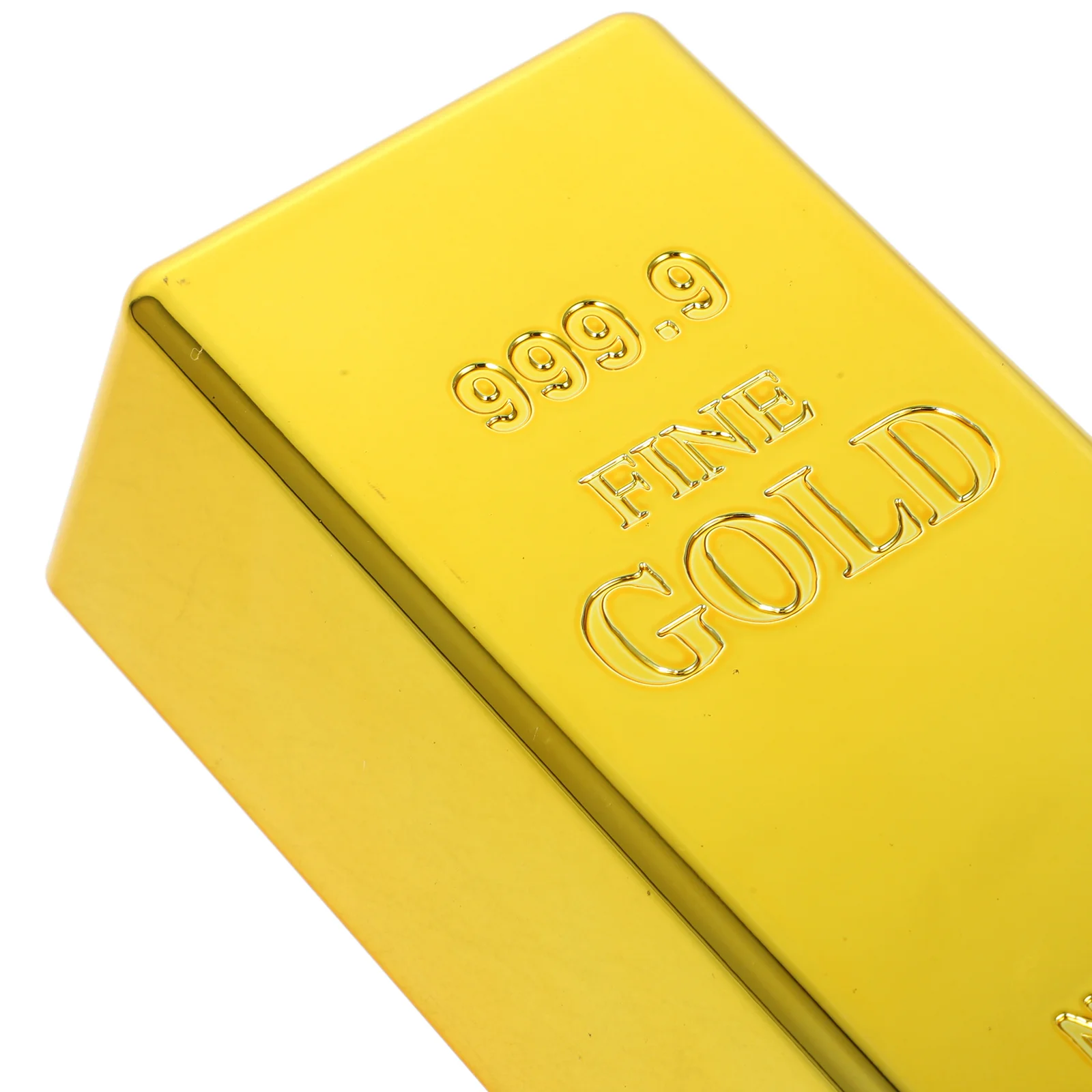1Pc Simulácia Plastové Duté Zlatých Prútov Falošná Zlatá Tehla Tvorivé Umelé Gold Bar Dekoratívne Prop na spoločenské Aktivity