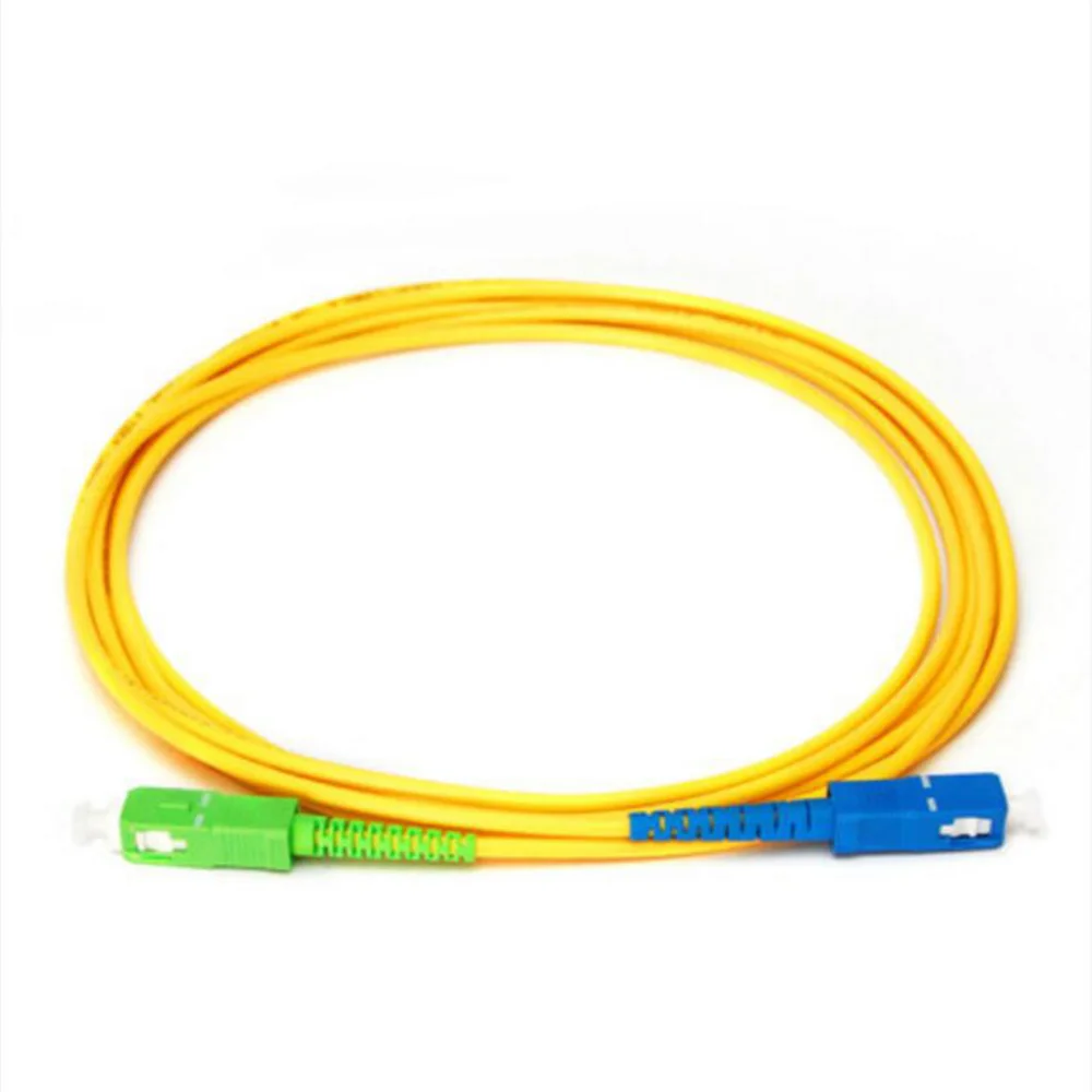 20pcs Jumper SC UPC na SC APC Single-Mode Optického Vlákna Optické Patch Kábel 2.0 mm PVC G657A SM FTTH Optický Kábel 1m 2m 3m