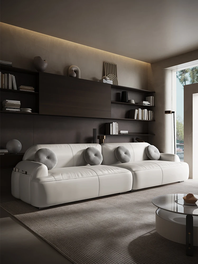 Tofu blok gauč taliansky štýl je veľmi mäkké, s textílie umenie obývacej izby a moderné luxusné dizajnér sedenie pre tri osoby