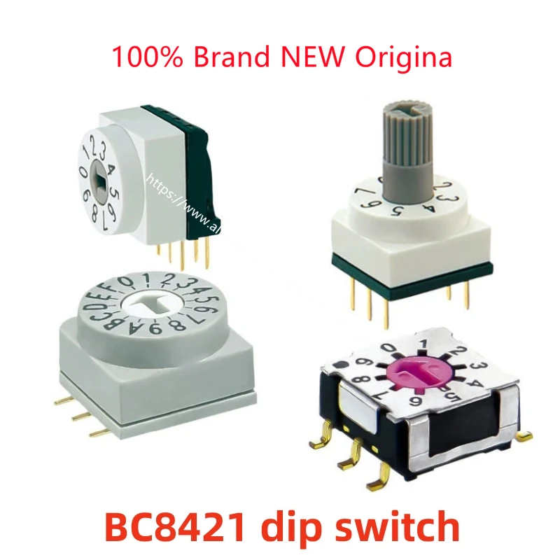 Južná Kórea dováža rotačné kódovaný digitálny prepínač plug-in patch BC8421 dip prepínač vysoká teplota, IP67 vodeodolný
