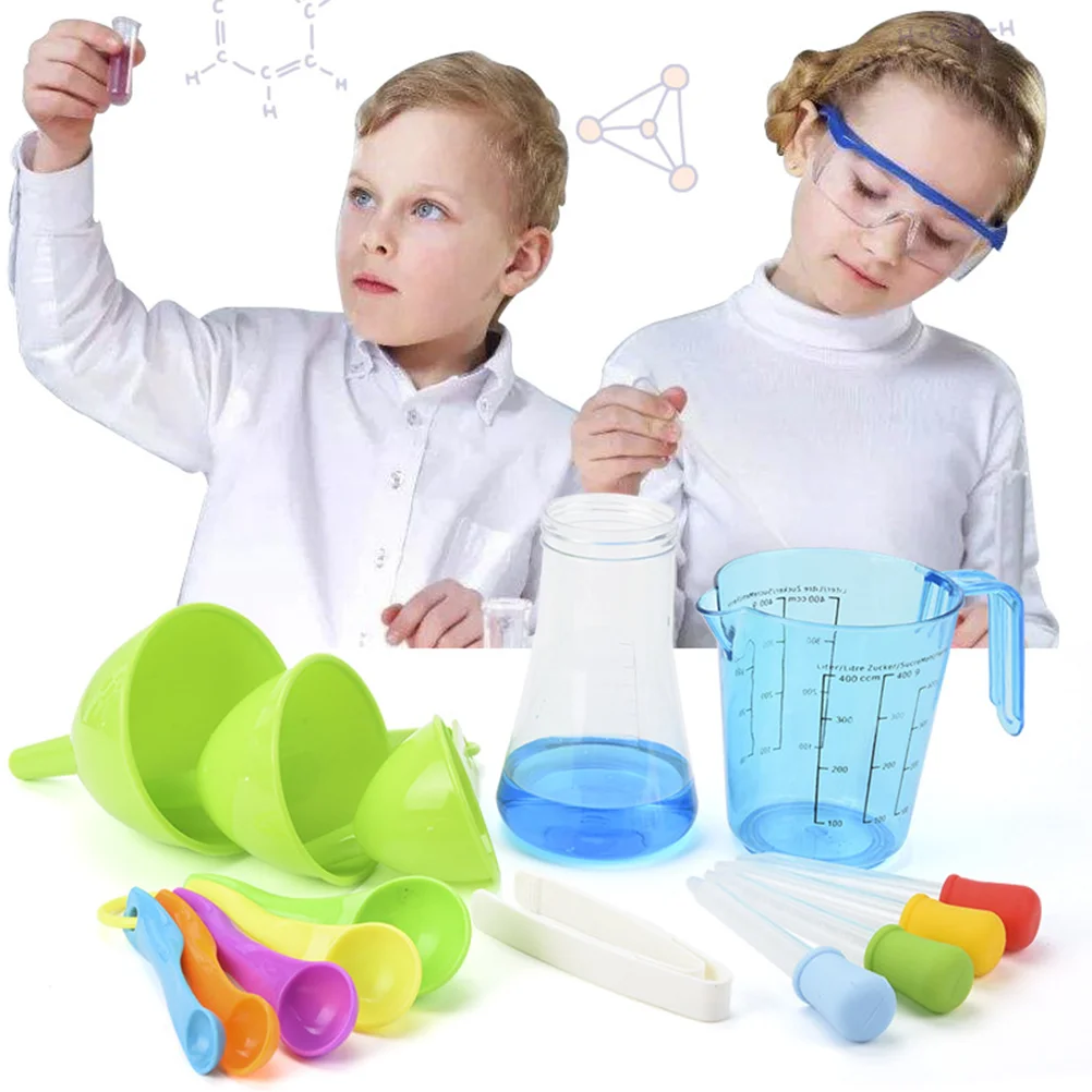 Veda Experiment Auta Chémie Laboratórne Deti Playset Experimenty Detské Hračky Oblečenie