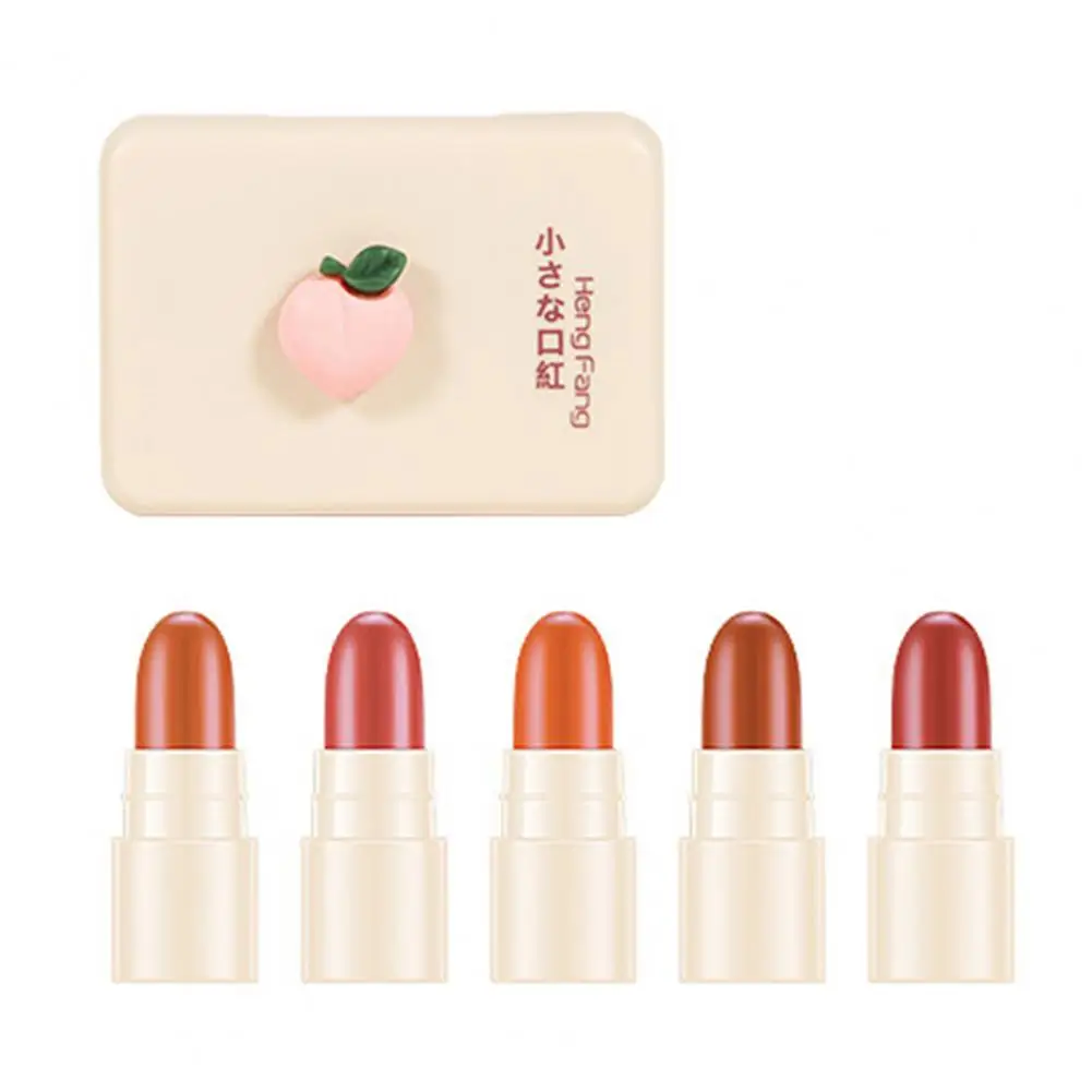 Ženy Rúže 5 ks/Box Prenosný Vysoko Sýtosť Bezpečné Ingrediencie Non-caking Matné Rúže pre make-up