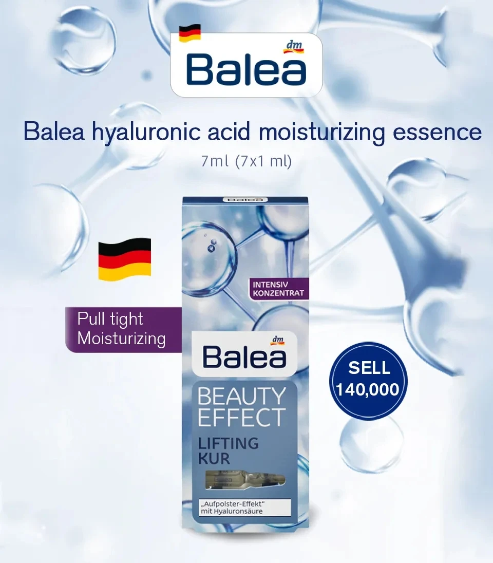 Pôvodné Balea Kyselina Hyaluronová Podstate Ampoule Treatment Anti-Aging Hydratačné Hydratačný Leštenie Spevňujúci Koncentrovaná