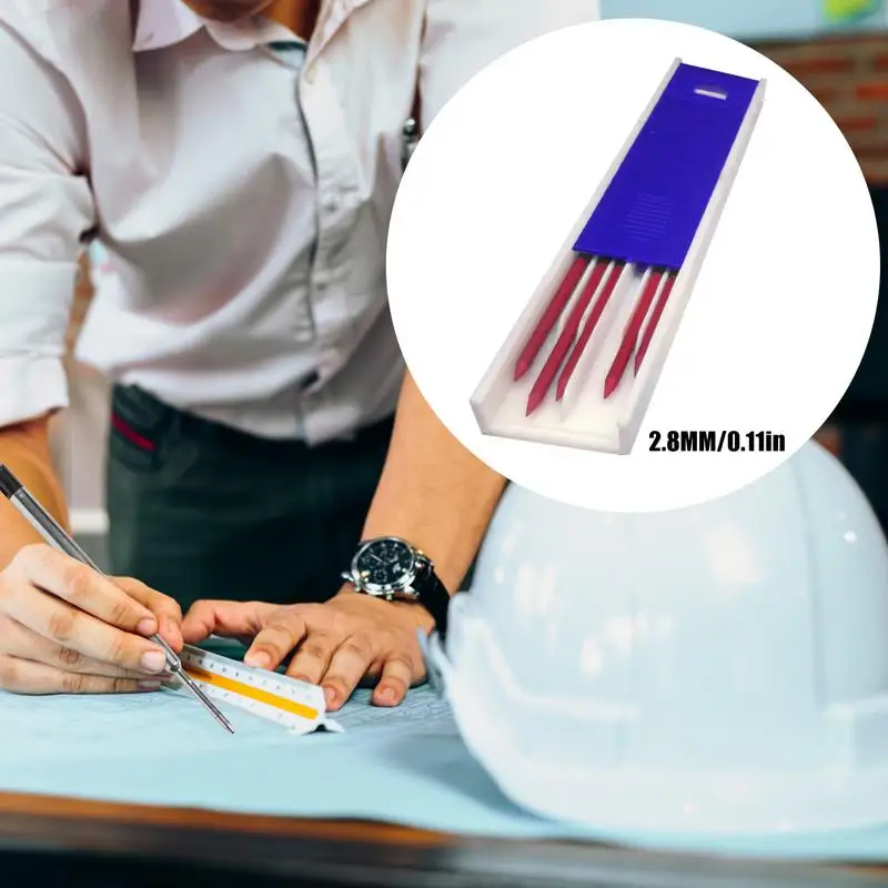 Pevné Tesár Ceruzka Náplň Vstavané Sharpener Hlboké Diery Mechanické Ceruzky Drevoobrábacích Nástrojov Tesárske Scriber 3 Farby
