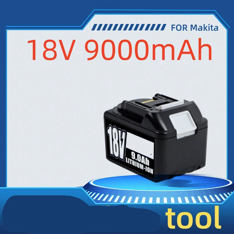 18V Batérie Upgrade pre Makita Náradie s BL1860 18V 9.0 Ah Lítium Batéria 18650 Nabíjateľné Batérie (Voliteľné príslušenstvo Nabíjačka）