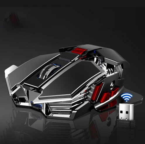 Herné Wireless Mouse Počítači RGB Svetlo 1600DPI Tichý E-Sports Podsvietenie Office Hra Pre PC, Notebook, Mac, Windows