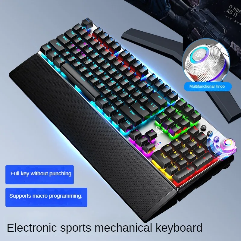 Vlk Spider F2088 Mechanical Gaming Keyboard with Black Blue Prepínače - Uvoľniť Svoj Herný Potenciál s Presnosťou a Rýchlosťou