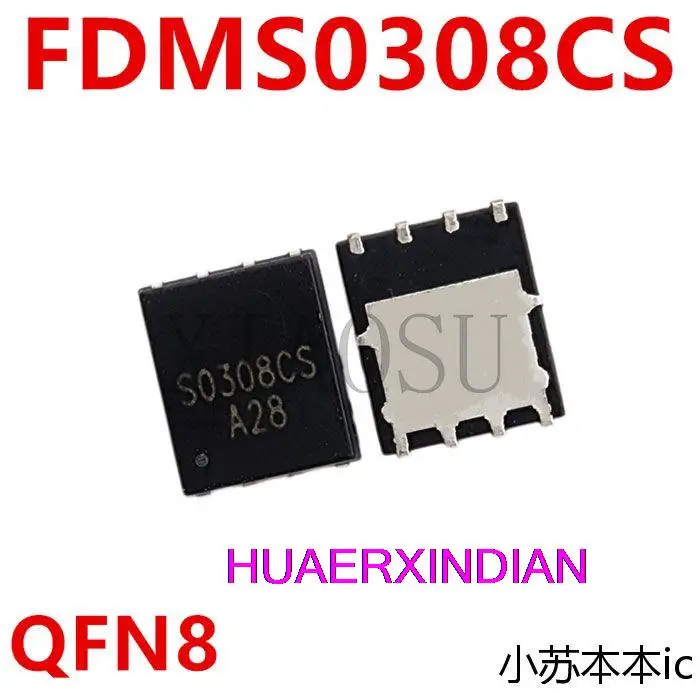 1PCS FDMS0308CS S0308CS QFN8 IC Nový, Originálny