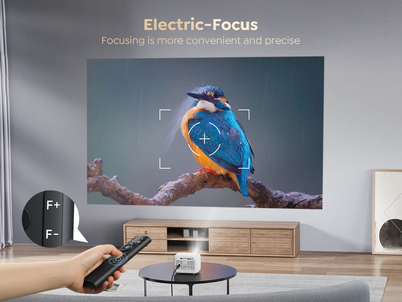MINI Projektor, WiFi, Bluetooth Projektor 9500 Lúmenov 720P Projektory Podpora 1080p Video pre Domáce Kino Android YABER L1