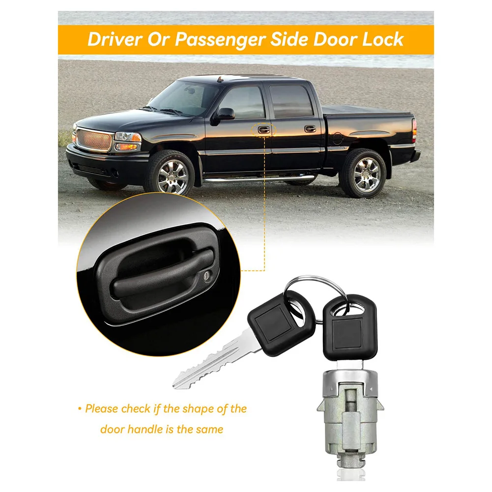 Vodiča a Spolujazdca Dvere, Zámky s Kľúčovými 15298924, pre Cadillac Escalade/Chevrolet Silverado Prímestskej Tahoe