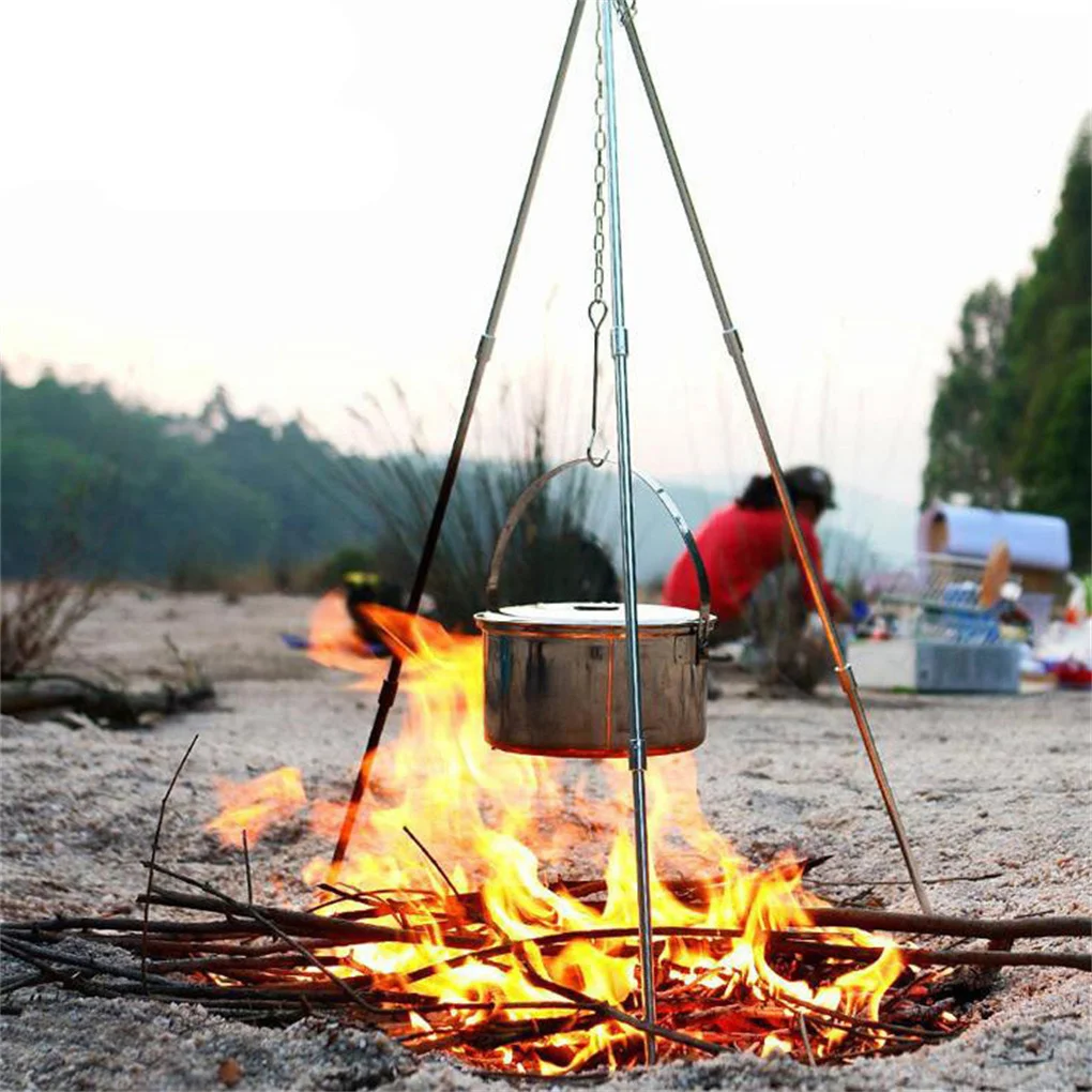 Táborák Statív Camping Oheň Na Varenie Stojan Táborák Držiteľ Zariadenia
