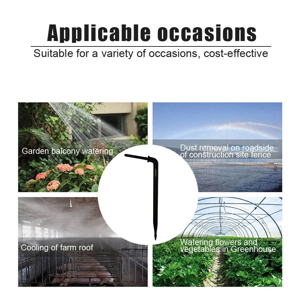 100 Ks Záhrade Zasadiť Micro Zalievanie Príslušenstvo Zalievanie-Ukladanie Balkón Kvapkové Zavlažovanie Kvapkadla Ohýbanie Poľnohospodárstvo Nástroje pre Bonsai