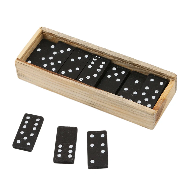 28 Ks/Set Drevené Domino, Doskové Hry, Cestovné Zábavné Tabuľka Hra Domino Hračky Dieťa Detí Vzdelávacie Hračky Pre Deti, Darčeky