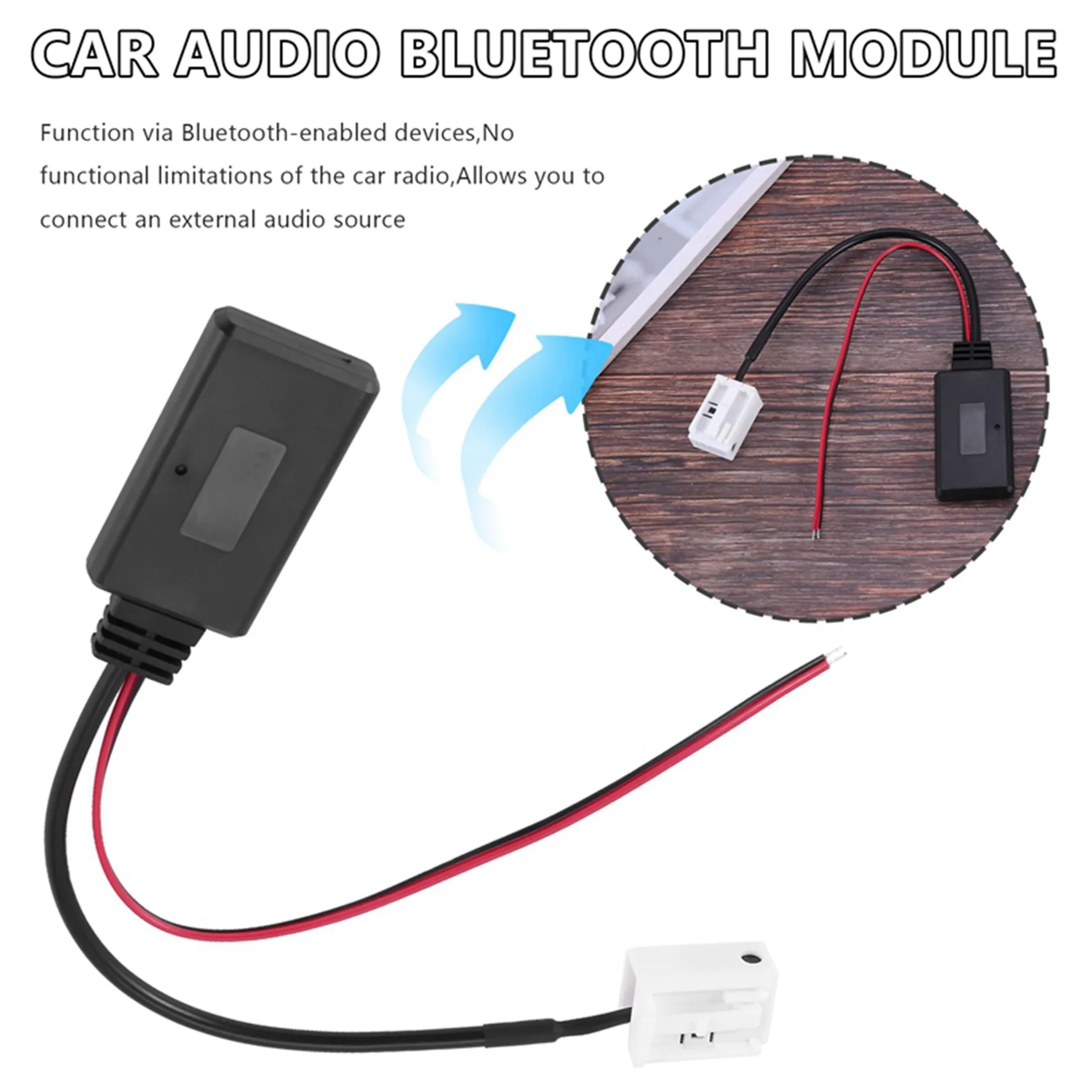 Auto Bluetooth Modul Bezdrôtového Rádiového modulu Aux-In o Adaptér Pre Peugeot 207 307 308 407 Citroen C2, C3 Rd4