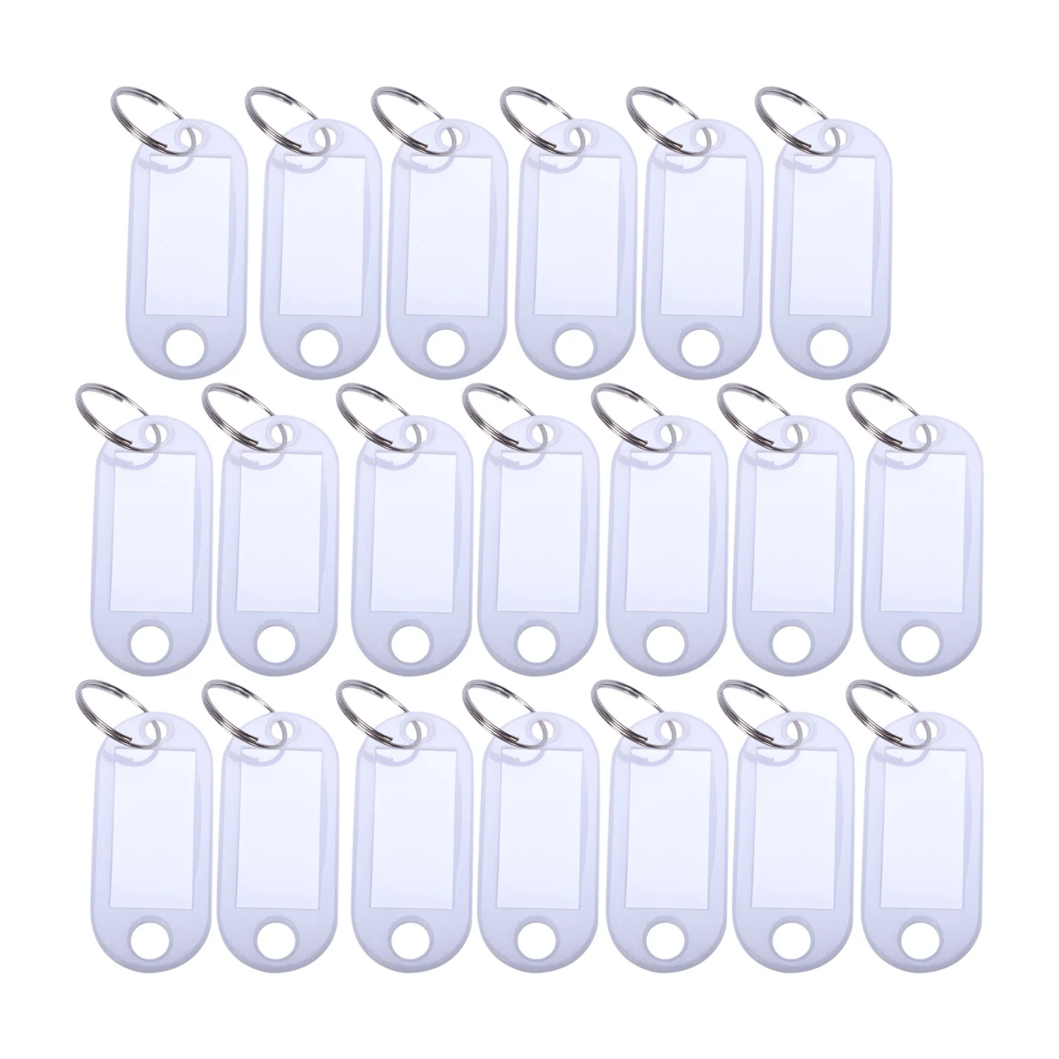 biela prenosné plastové príveskom tlačidlo tag ID štítky 20 kusov