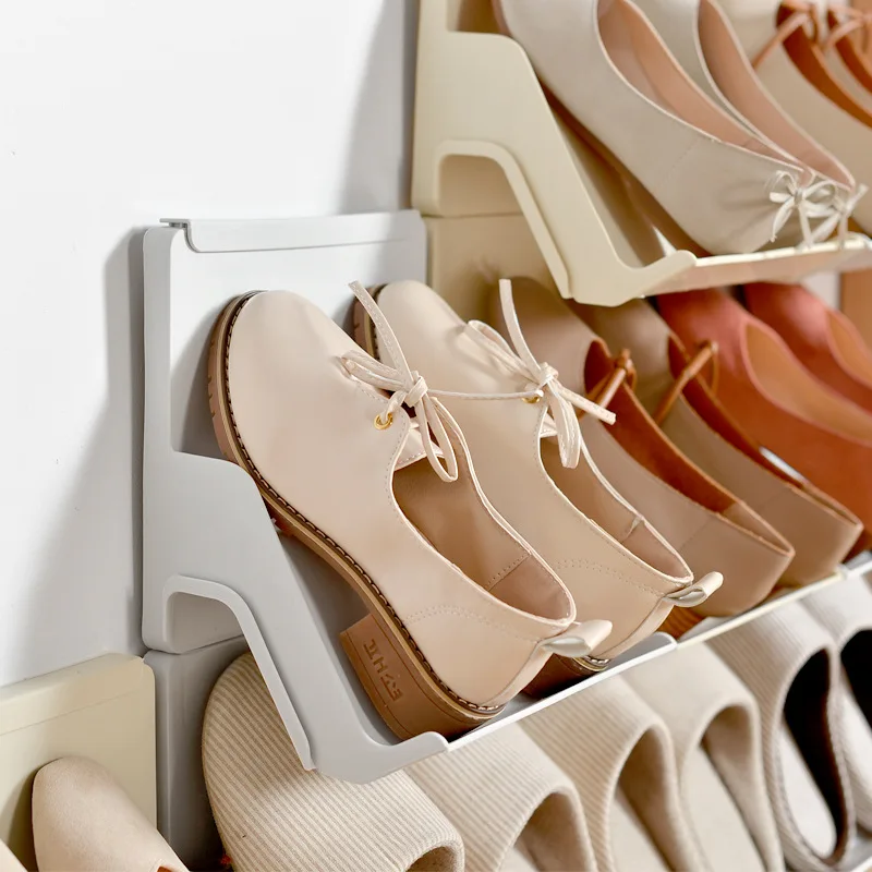 Plastové obuvi stojan,jednoduché multi-layer montáž,prachotesný
