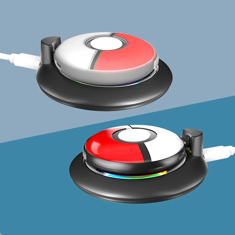 Magnetické Typ-C Nabíjací Dock RGB Farebné Svetlo s Silikónové Ochranné puzdro Nabíjací Stojan Vodotesný pre Pokemon ÍSŤ Plus +