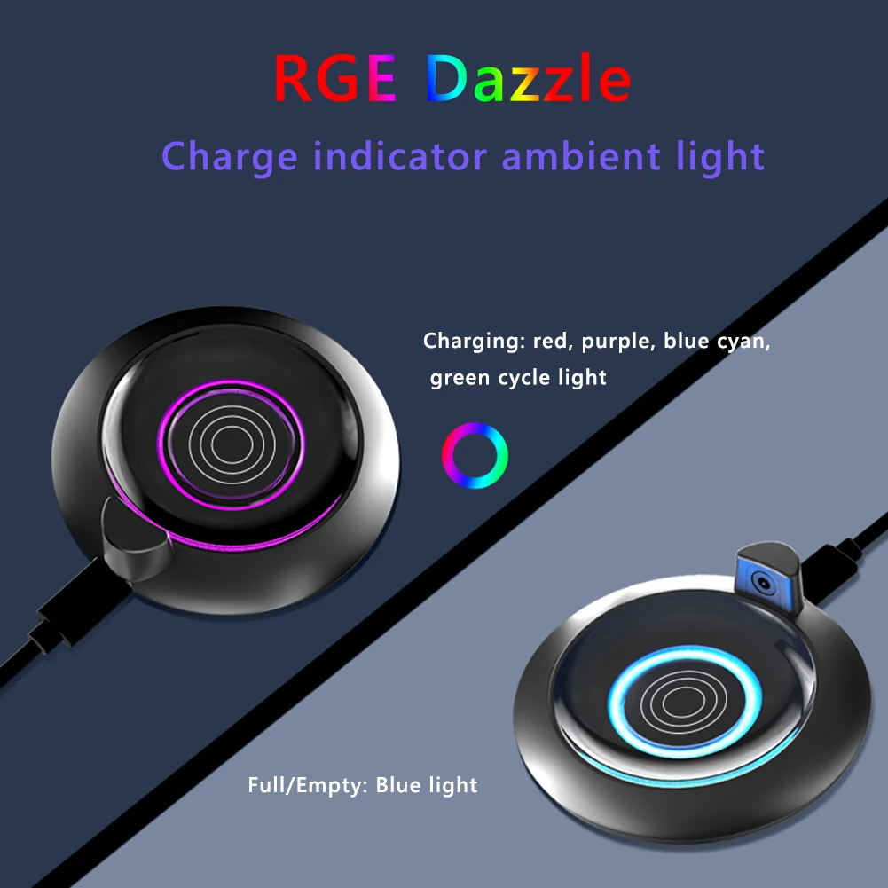 Magnetické Typ-C Nabíjací Dock RGB Farebné Svetlo s Silikónové Ochranné puzdro Nabíjací Stojan Vodotesný pre Pokemon ÍSŤ Plus +