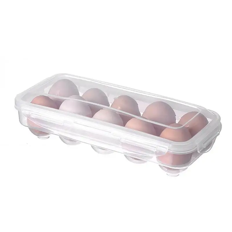 Plastové Vajíčko Box Kuchyňa Vajcia Úložný Box 18 Mriežky Vajcia Držiteľ Stohovateľné Mraznička Úložné Priehradky Na Vajcia Skladovanie Nádoba