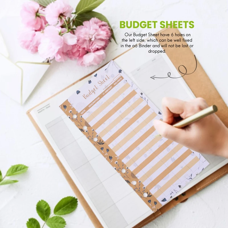 12 Náklady Rozpočet Listy, Peniaze Organizátor Pre A6 Rozpočtu Binder -Pre Cash & Kniha Kniha, Pre Peňaženku, Rozpočet Plánovač