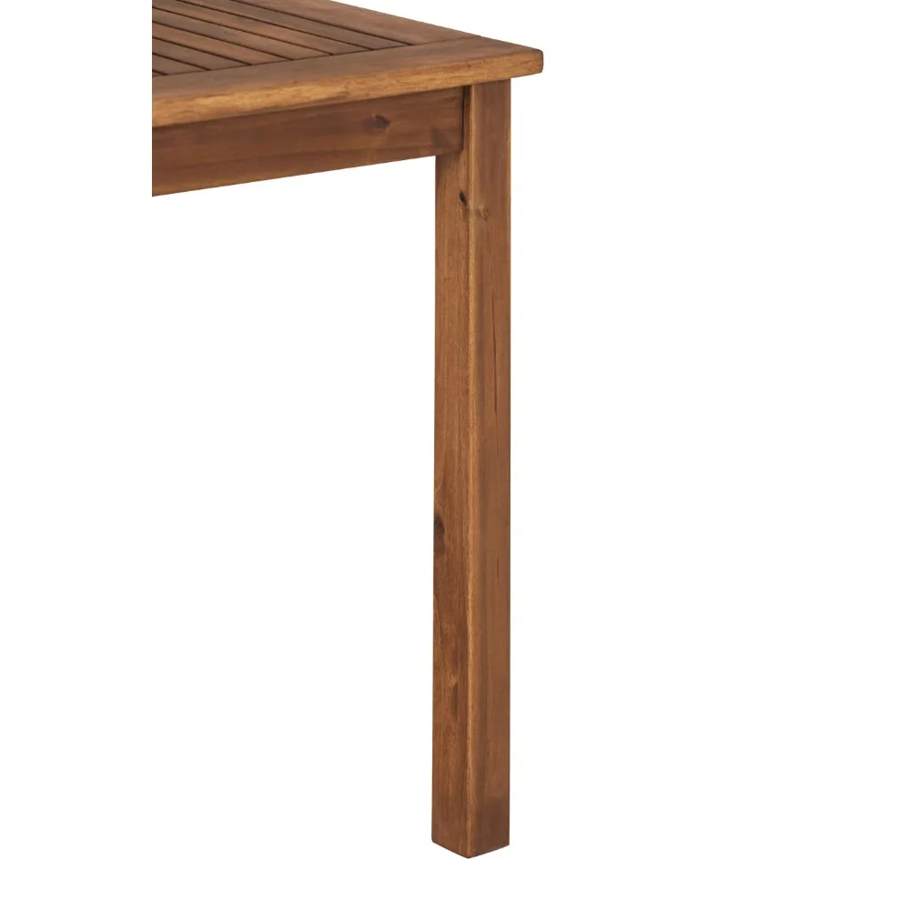 Agátový Dreva Terase Jednoduchý Jedálenský Stôl - Hnedý Konci Tabuľky